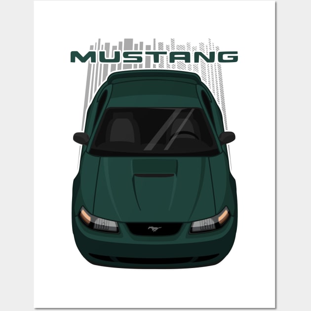 Mustang GT 1999 to 2004 SN95 New Edge - Amazon Green Wall Art by V8social